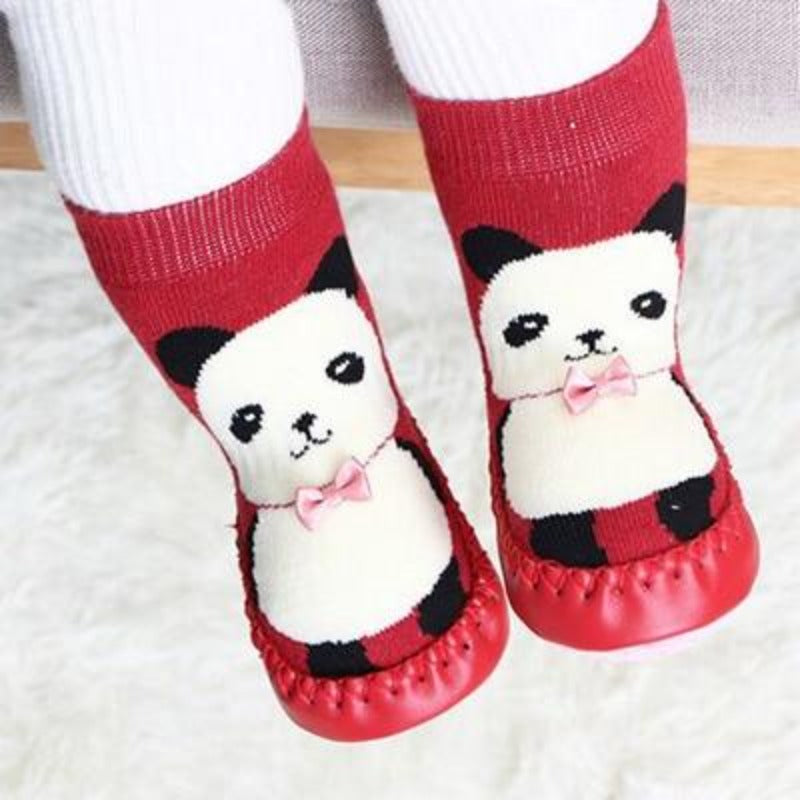 Red Baby Bootie Socks