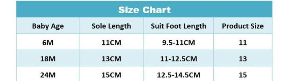 Toddler Animal Bootie Socks Size Chart 